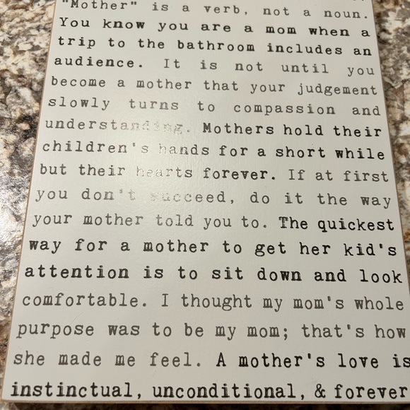 “My Mother is My Root” wooden decor/sign - Picture 2 of 5